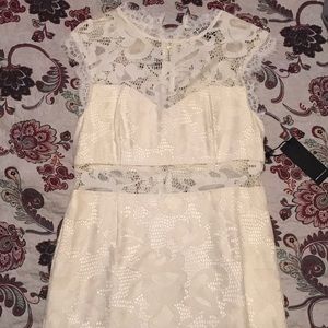 White lace dress